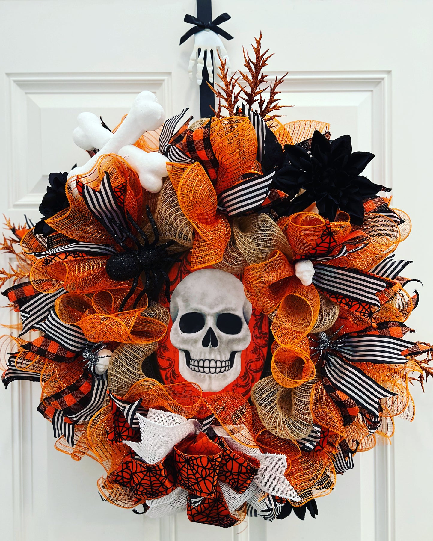 Skeleton Halloween wreath